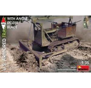 , , , MINI ART 1/35 U.S. ARMORED TRACTOR WITH ANGLE DOZER BLADE