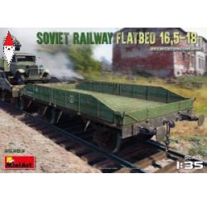 , , , MINI ART 1/35 SOVIET RAILWAY FLATBED 16.5-18 T