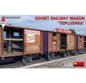 , , , MINIART 1/35 SOVIET RAILWAY WAGON TEPLUSHKA
