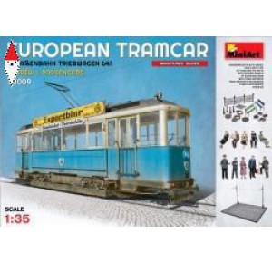 , , , MINIART 1/35 EUROPEAN TRAMCAR W/CREW AND PASSENGERS