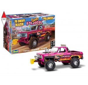 , , , MONOGRAM 1/24 1978 CHEVY BLAZER PULLED PORK PULLDOZER