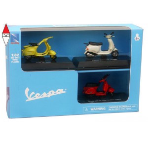 , , , MODELLINO STATICO NEW-RAY 1/32 VESPA HISTORICAL MODEL GIFT PACK