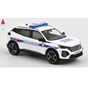 , , , 1/43 NOREV PEUGEOT 2008 POLICE MUNICIPALE 2024 WHITE