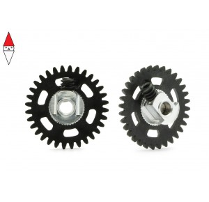 , , , NSR 3/32 ANGLEW SOFT PLASTIC GEAR 32T BLACK D.16MM