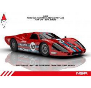 , , , NSR FORD MKIV MARTINI RACING LIVERY RED N10 SW SHARK 21.5 EVO