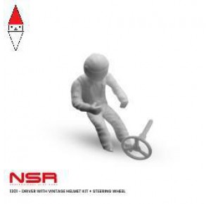 , , , NSR DRIVER WITH VINTAGE HELMET KIT + STEERING WHEEL