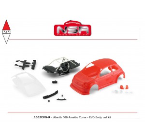 , , , NSR ABARTH 500 ASSETTO CORSE EVO BODY KIT RED
