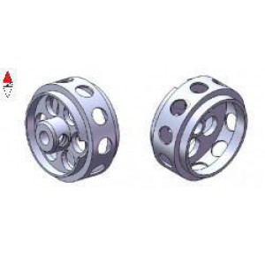 , , , NSR 3/32 ALUMINIUM WHEELS FRONT/REAR 16X 8MM NO-AIR SYSTEM FOR 15,8 TO 17,5