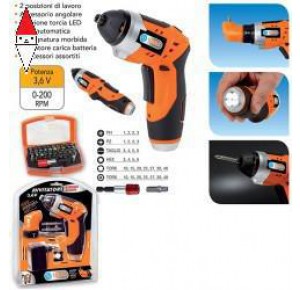 , , , PG MINI AVVITATORE BATTERIA LITIO 3.6V +32 BIT+KIT SMART