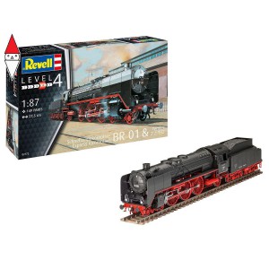 , , , REVELL 1/87 EXPRESS LOCOMOTIVE BR01 AND TENDER 2 2 T32