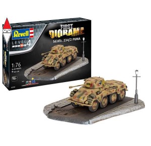 , , , REVELL 1/76 FIRST DIORAMA SET  SD KFZ 234/2 PUMA