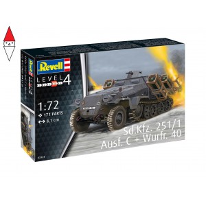 , , , REVELL 1/72 SD.KFZ. 251/1 AUSF. C + WURFR. 40