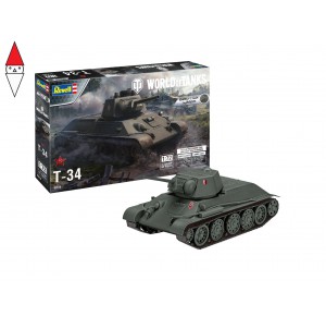 , , , REVELL 1/72 WORLD OF TANKS T-34 (EASY-CLICK SYSTEM)