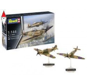 , , , REVELL 1/144 SPITFIRE MK.IA AND HAWKER HURRICANE MK.I