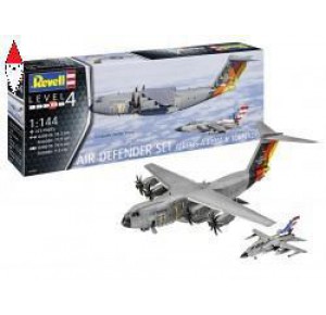 , , , REVELL 1/144 AIR DEFENDER SET: AIRBUS A400M AND TORNADO