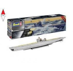 , , , REVELL 1/72 GERMAN SUBMARINE TYPE IX C (U505)