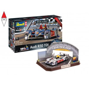 , , , REVELL 1/24 GIFT SET  LE MANS  AUDI R10 TDI + 3D PUZZLE DIORAMA
