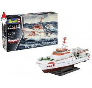 , , , REVELL 1/200 SEARCH AND RESCURE VESSEL HERMANN MARWEDE