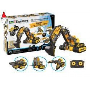 , , , REVELL REVELL ENGINEERS - RC ENGINEERING VEHICLE 4IN1