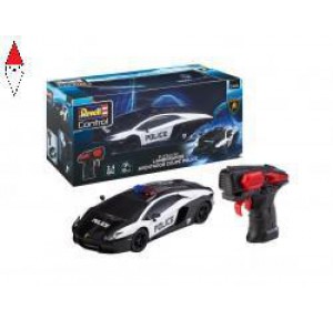 , , , REVELL 1/24 RC LAMBORGHINI AVENTADOR POLICE