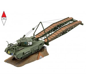 , , , REVELL 1/76 MODEL SET CHURCHILL A.V.R.E.
