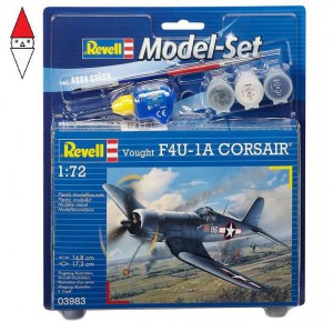 , , , REVELL 1/72 MODEL SET VOUGHT F4U-1D CORSAIR