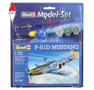 , , , REVELL 1/72 MODEL SET P-51D MUSTANG