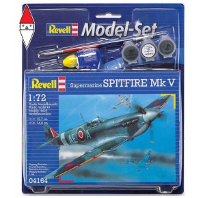 , , , REVELL 1/72 MODEL SET SPITFIRE MK.V