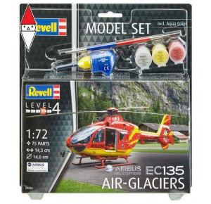 , , , REVELL 1/72 MODEL SET EC 135 AIR-GLACIERS