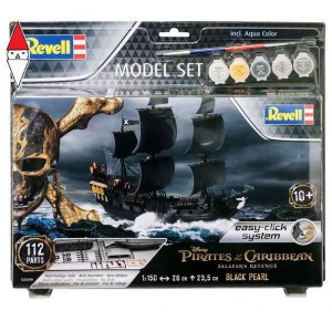 , , , REVELL 1/150 MODEL SET PIRATE SHIP BLACK PEARL