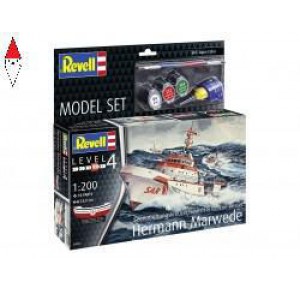 , , , REVELL 1/200 MODEL SET SEARCH AND RESCUE VESSEL HERMANN MARWEDE