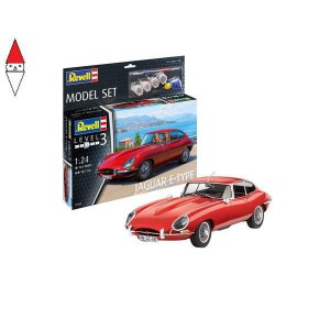 , , , REVELL 1/24 MODEL SET JAGUAR E-TYPE
