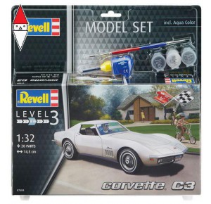 , , , REVELL 1/32 MODEL SET CORVETTE C3