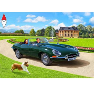 , , , REVELL 1/24 MODEL SET JAGUAR E-TYPE ROADSTER