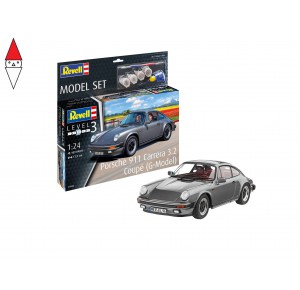 , , , REVELL 1/24 MODEL SET PORSCHE 911 CARRERA 3.2 COUPE (G-MODEL)