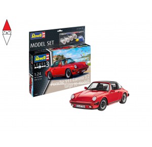 , , , REVELL 1/24 MODEL SET PORSCHE 911 CARRERA 3.2 TARGA (G-MODEL)