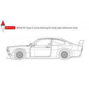, , , REVOSLOT OPEL KADETT GT/E - WHITE KIT TYPE C (CIRCUIT WITH REAR WING)