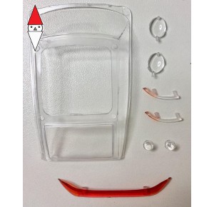 , , , REVOSLOT PORSCHE 911 GT2 - PAINTED CLEAR PARTS SET (WINDOWS + LIGHTS)