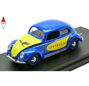 , , , 1/43 RIO VOLKSWAGEN BEETLE MAGGIOLINO KAFER LUFTHANSA 1957 BLUE YELLOW