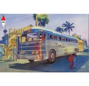, , , RODEN 1/35 GMC PD3751 SILVERSIDE GREYHOUND LINES