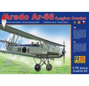 , , , RS MODELS 1/72 ARADO 66 LEGION CONDOR (3 DECAL V. FOR SPAIN. CZECH.. ROMANIA)