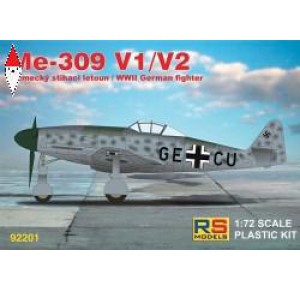 , , , RS MODELS 1/72 MESSERSCHMITT 309 V1/V2 (3 DECAL V. FOR LUFTWAFFE)
