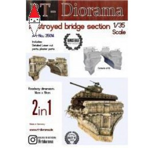 , , , RT-DIORAMA 1/35 DESTOYED BRIDGE SECTION (STANDARD)