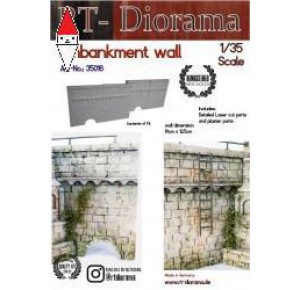 , , , RT-DIORAMA 1/35 EMBANKMENT WALL (STANDARD)