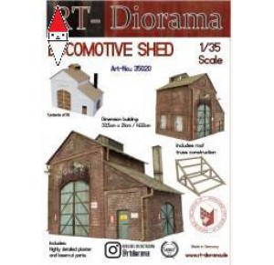 , , , RT-DIORAMA 1/35 LOCOMOTIVE SHED (MODULAR SYSTEM) (STANDARD)