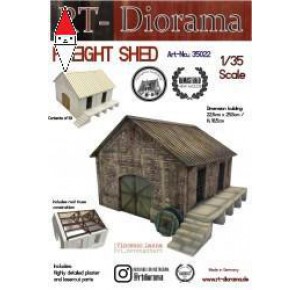 , , , RT-DIORAMA 1/35 FREIGHT SHED (MODULAR SYSTEM) (STANDARD)