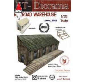 , , , RT-DIORAMA 1/35 RAILROAD WAREHOUSE (MODULAR SYSTEM) (STANDARD)