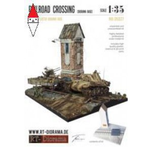 , , , RT-DIORAMA 1/35 DIORAMA-BASE: RAILROAD CROSSING (STANDARD)