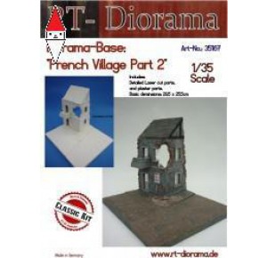 , , , RT-DIORAMA 1/35 DIORAMA-BASE: FRENCH VILLAGE PART 2 (STANDARD)