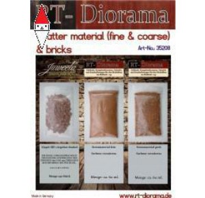 , , , RT-DIORAMA 1/35 ZIEGELSTEINE AND STREUMATERIAL (STANDARD)